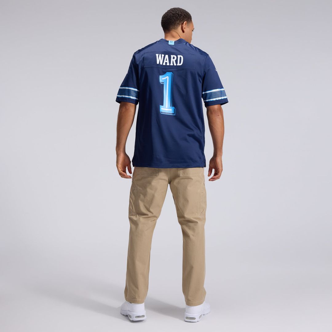 Cameron Ward Tennessee Titans 2026 Rivalries Collection Game Jersey - Navy