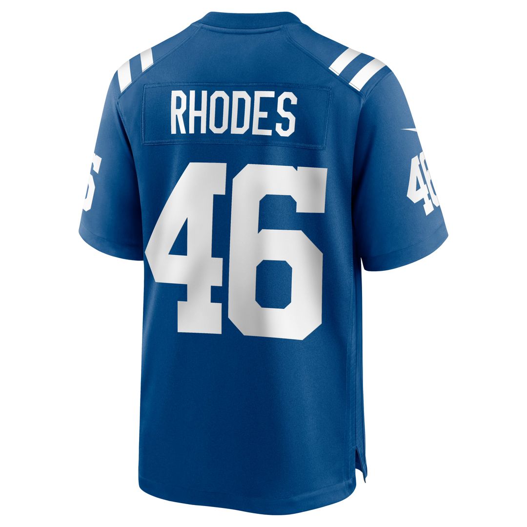 Luke Rhodes Indianapolis Colts Game Jersey - Royal Blue