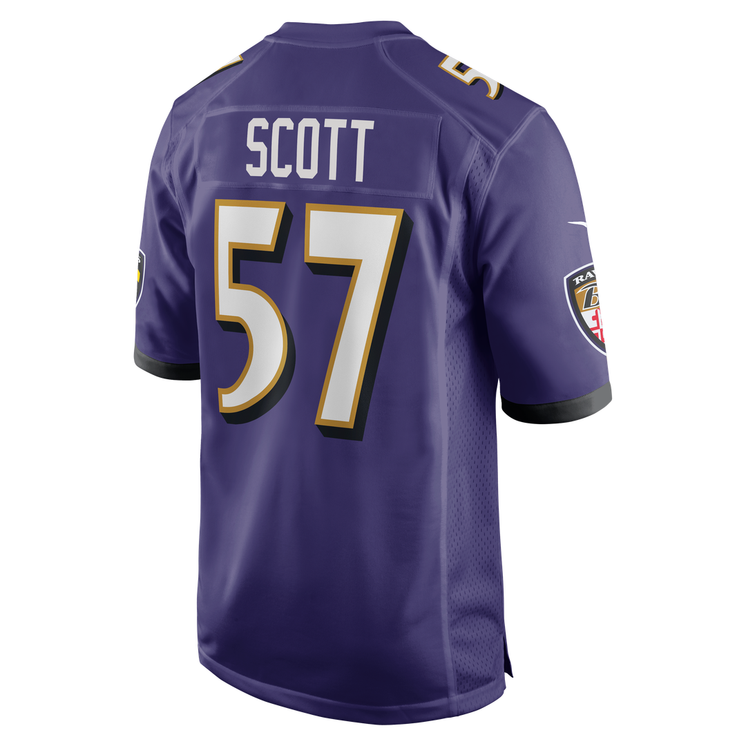 Bart Scott Baltimore Ravens Game Jersey - Purple