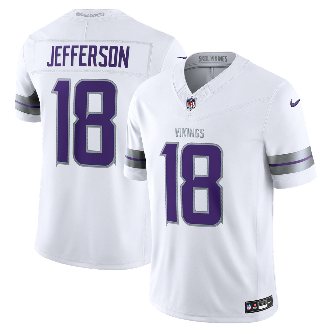 Justin Jefferson Minnesota Vikings Alternate Vapor F.U.S.E. Stitched Limited Jersey - White