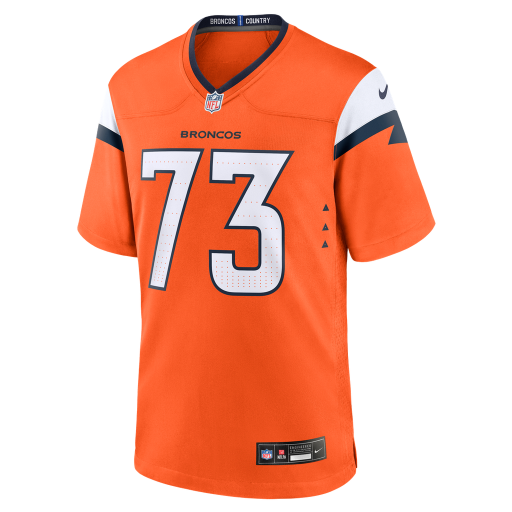 Frank Crum Denver Broncos Game Jersey - Orange