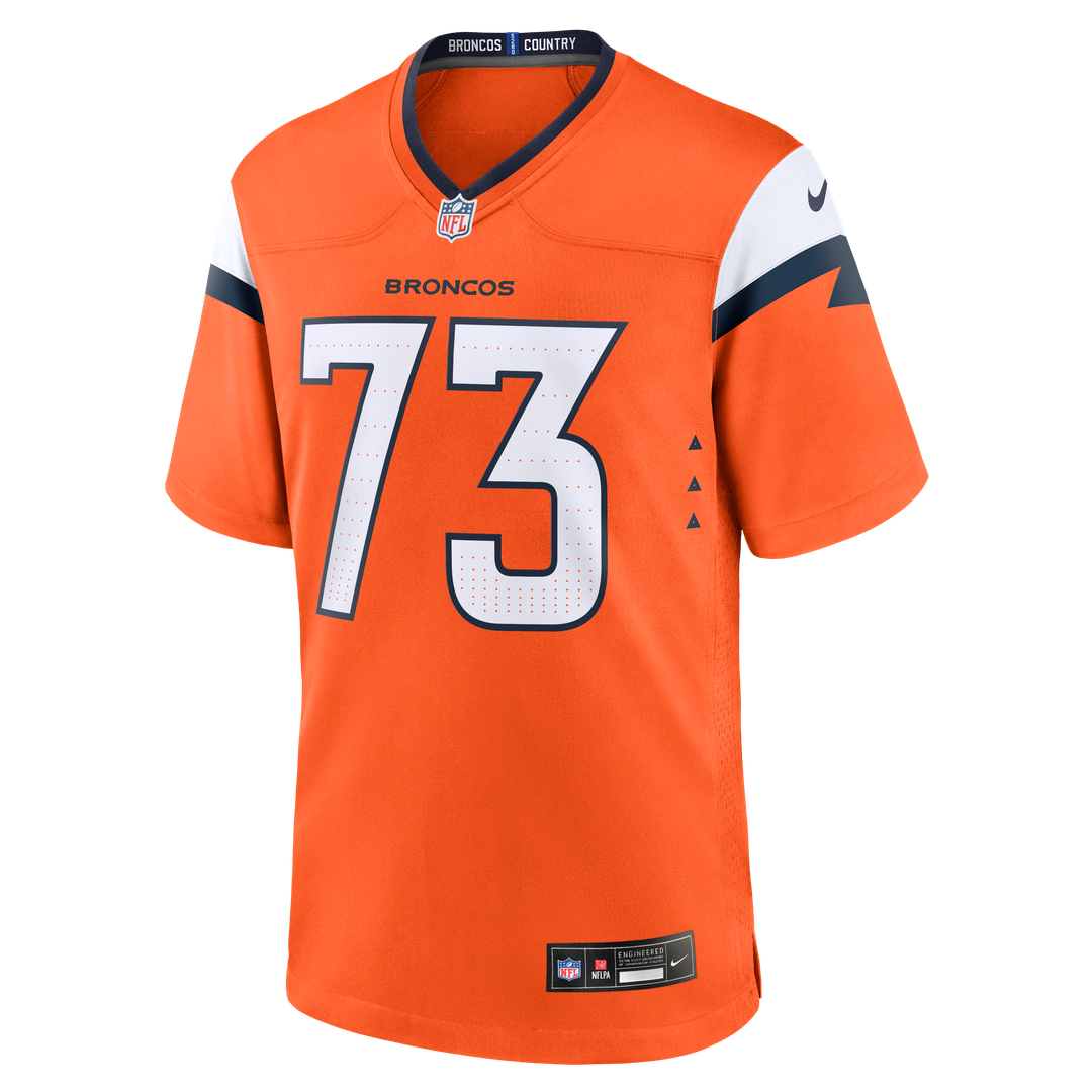 Frank Crum Denver Broncos Game Jersey - Orange