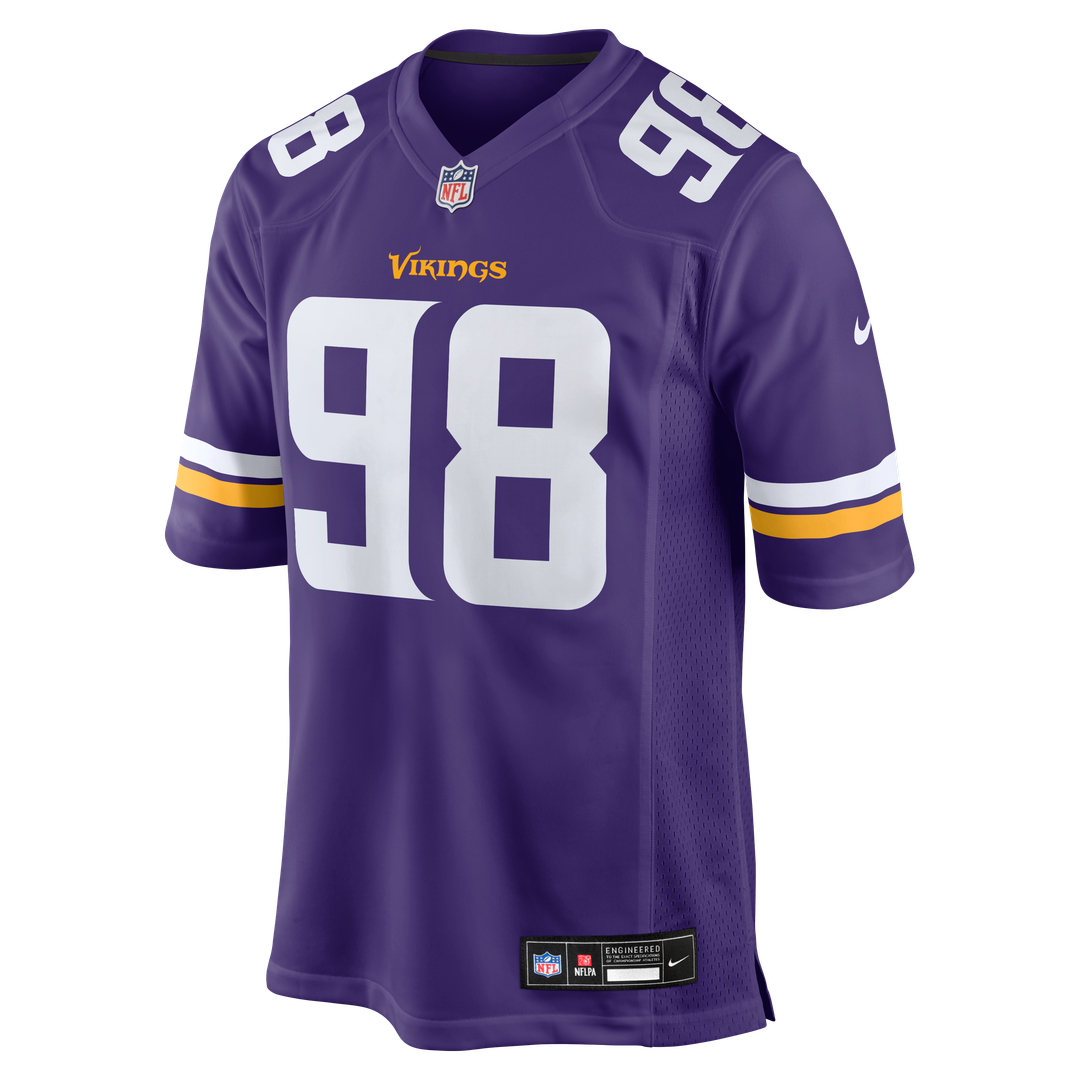 Bo Richter Minnesota Vikings Game Jersey - Purple
