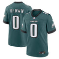 Marquise Brown Philadelphia Eagles Game Jersey - Midnight Green