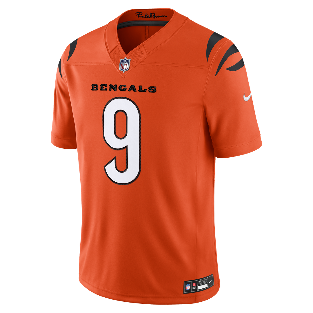 Joe Burrow Cincinnati Bengals Alternate Vapor F.U.S.E. Stitched Limited Jersey - Orange