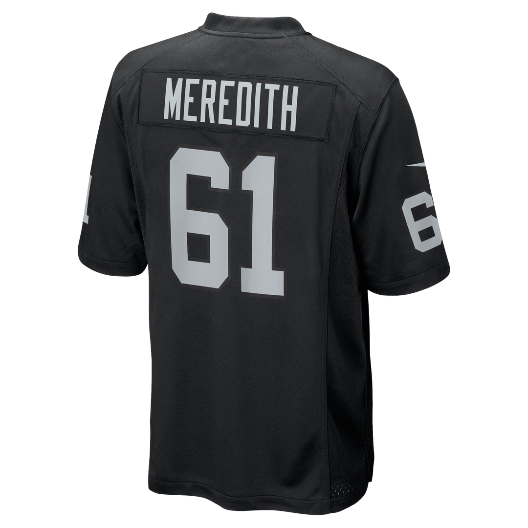 Jordan Meredith Las Vegas Raiders Game Jersey - Black