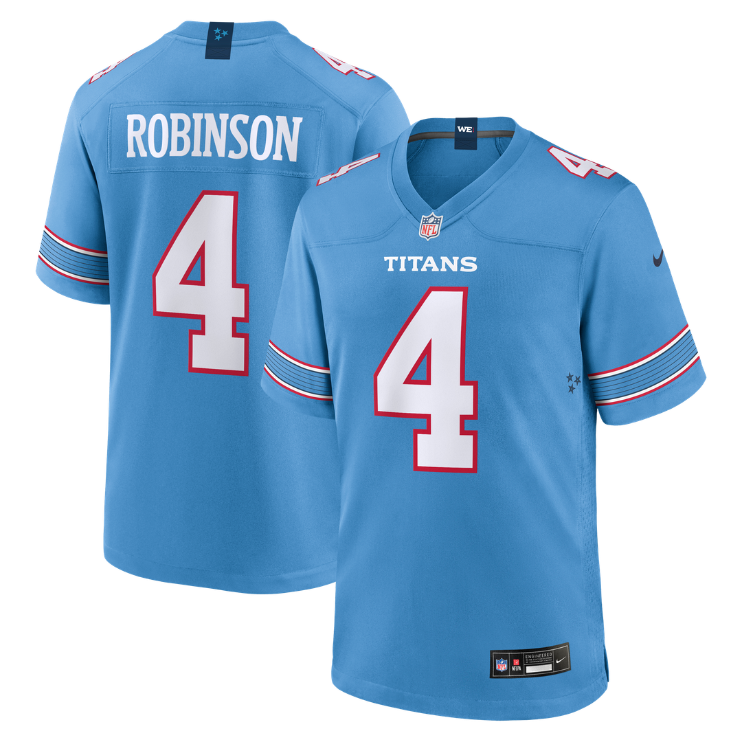 Wan'Dale Robinson Tennessee Titans Game Jersey - White
