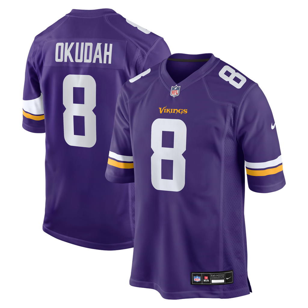 Jeff Okudah Minnesota Vikings Game Jersey - Purple