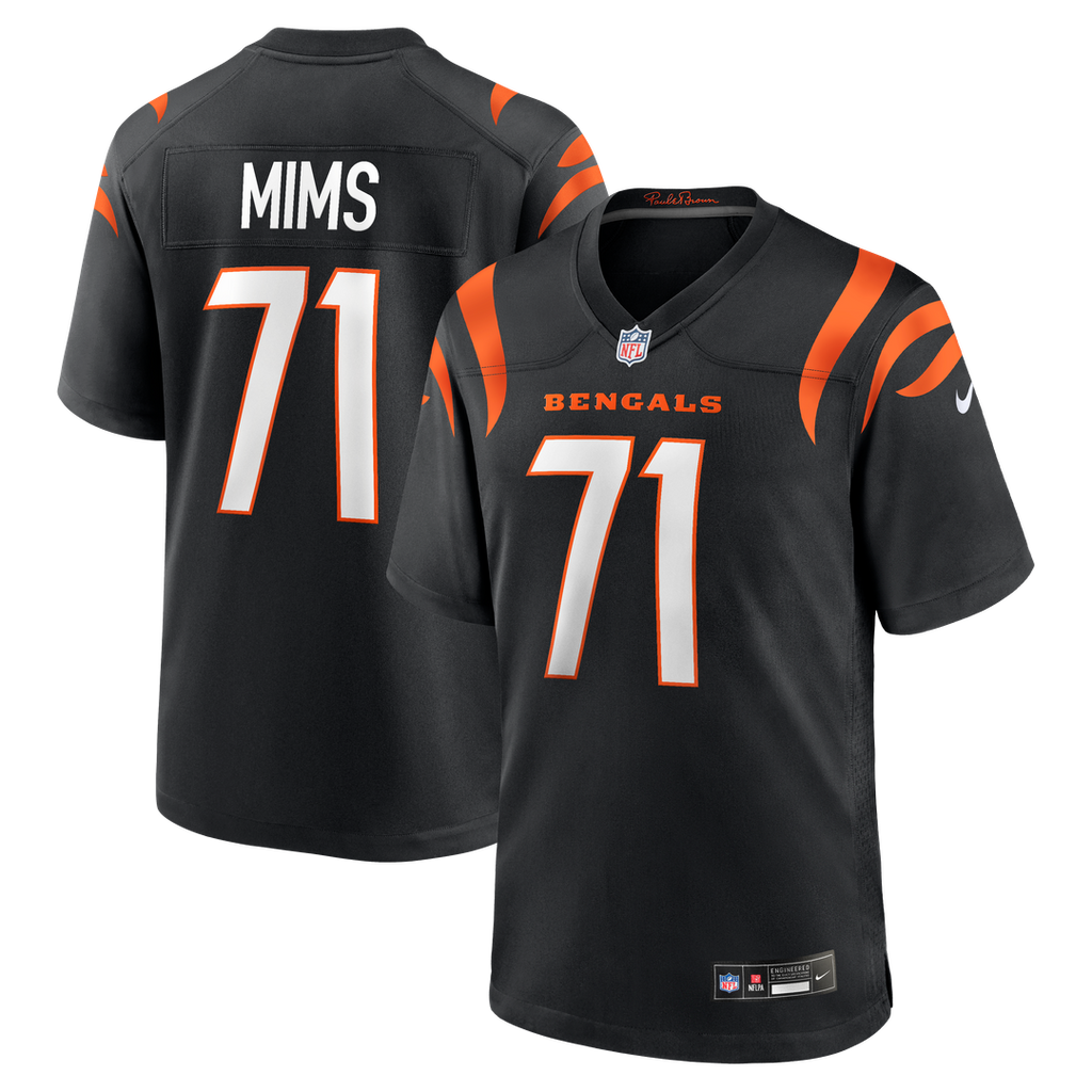 Amarius Mims Cincinnati Bengals Game Jersey - Black