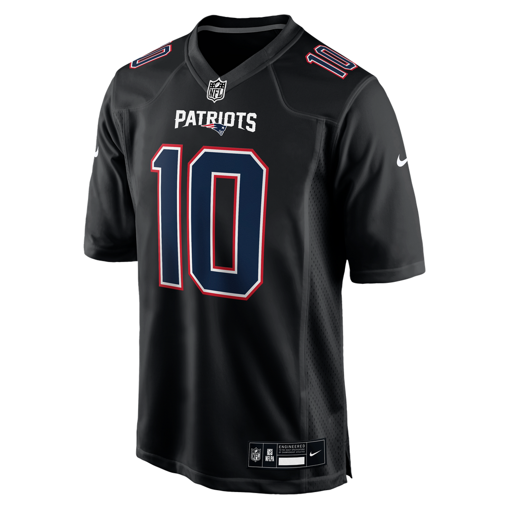 Drake Maye New England Patriots Game Jersey - Carbon Black