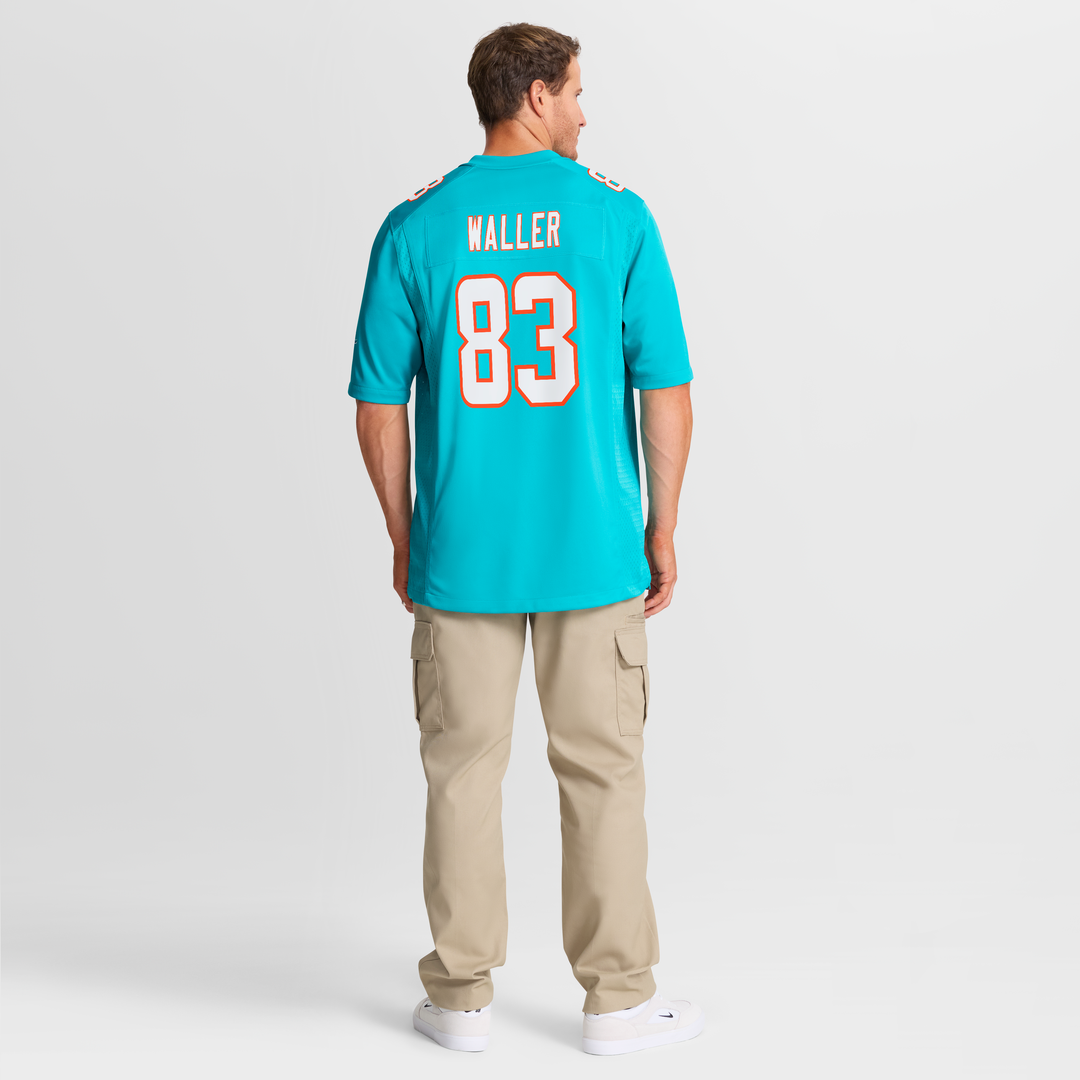 Darren Waller Miami Dolphins Game Jersey - Aqua