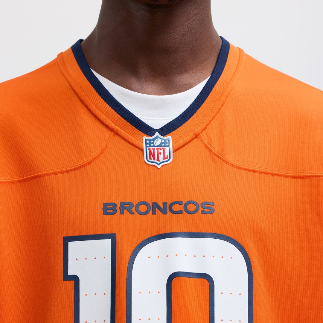Bo Nix Denver Broncos Game Jersey - Orange