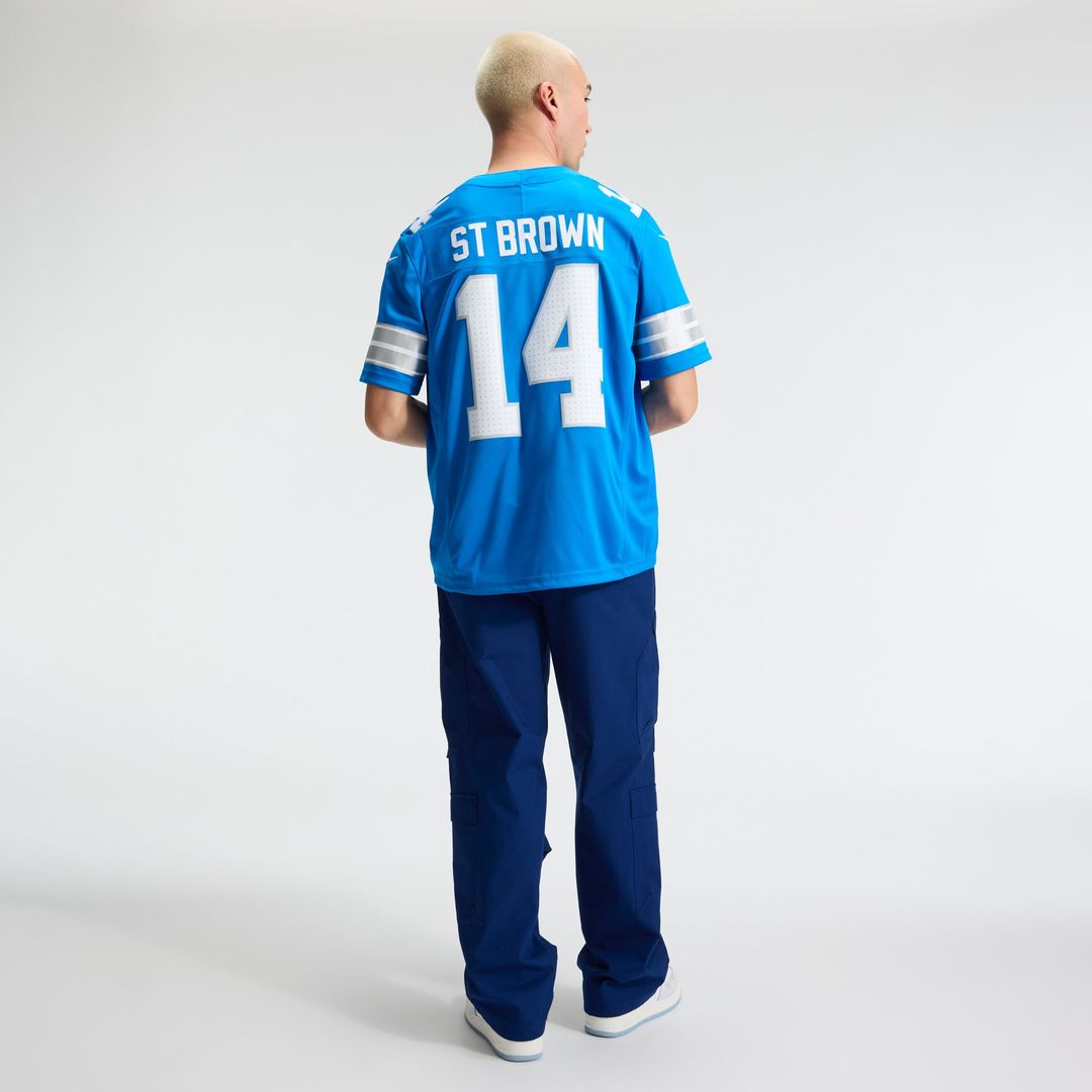 Amon-Ra St. Brown Detroit Lions Vapor F.U.S.E. Stitched Limited Jersey - Blue