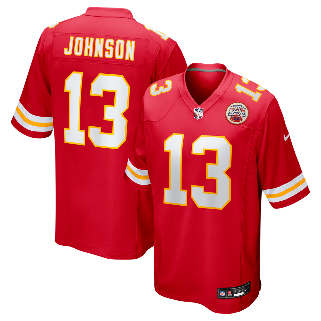 Nazeeh Johnson Kansas City Chiefs Game Jersey - Red
