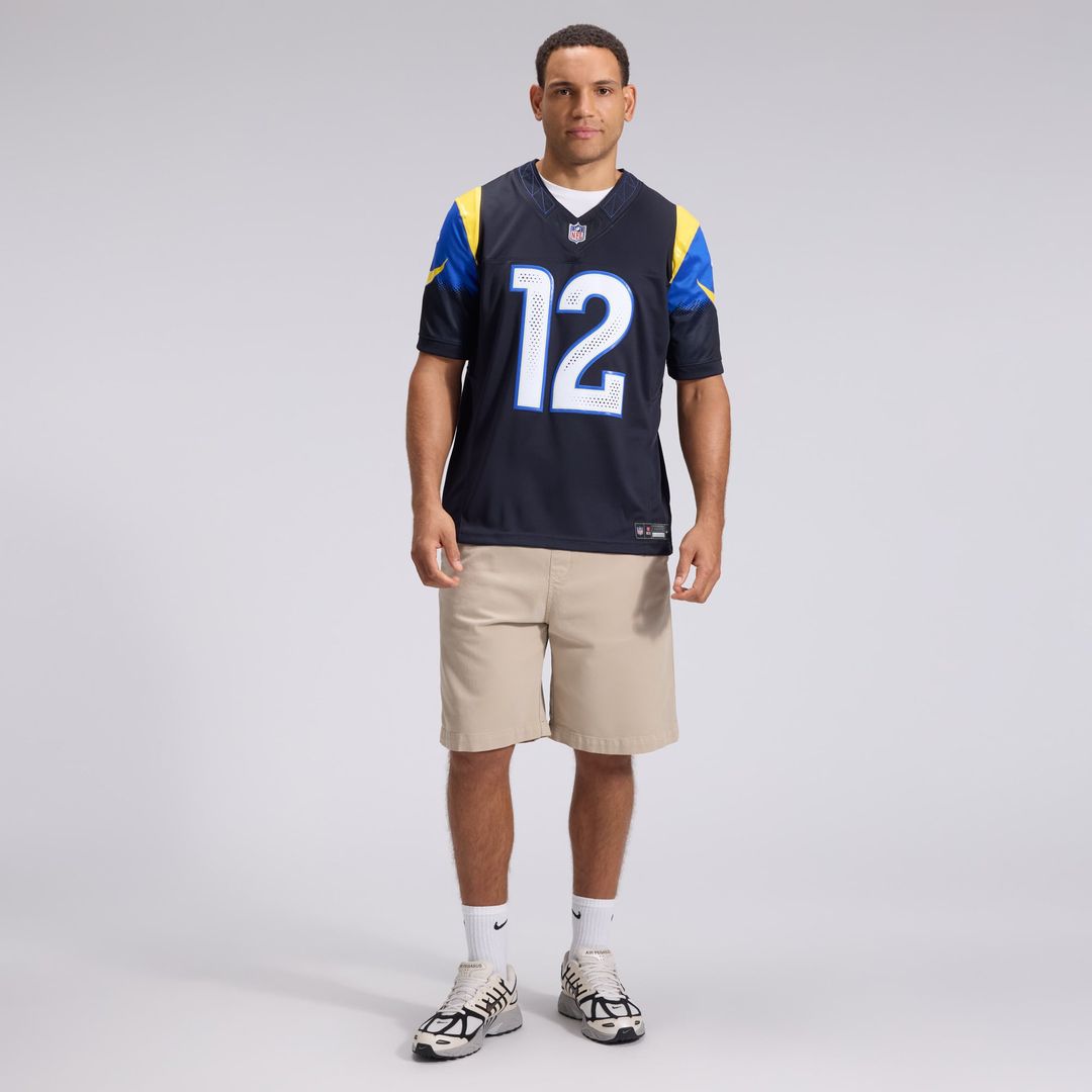 Puka Nacua Los Angeles Rams Rivalries Collection Stitched Limited Jersey - Dark Blue