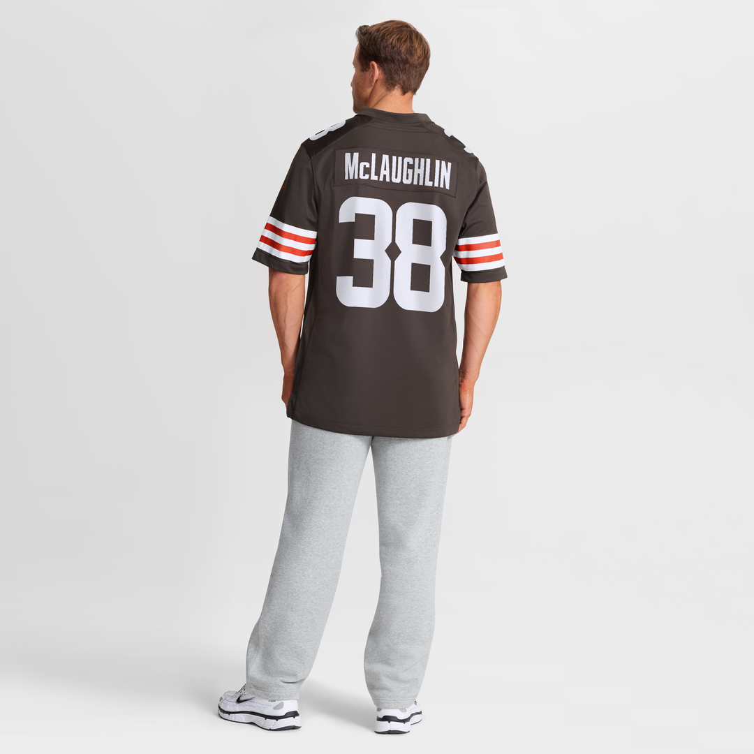 Jaleel McLaughlin Cleveland Browns Game Jersey - Brown
