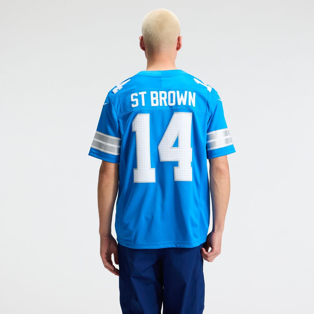 Amon-Ra St. Brown Detroit Lions Vapor F.U.S.E. Stitched Limited Jersey - Blue