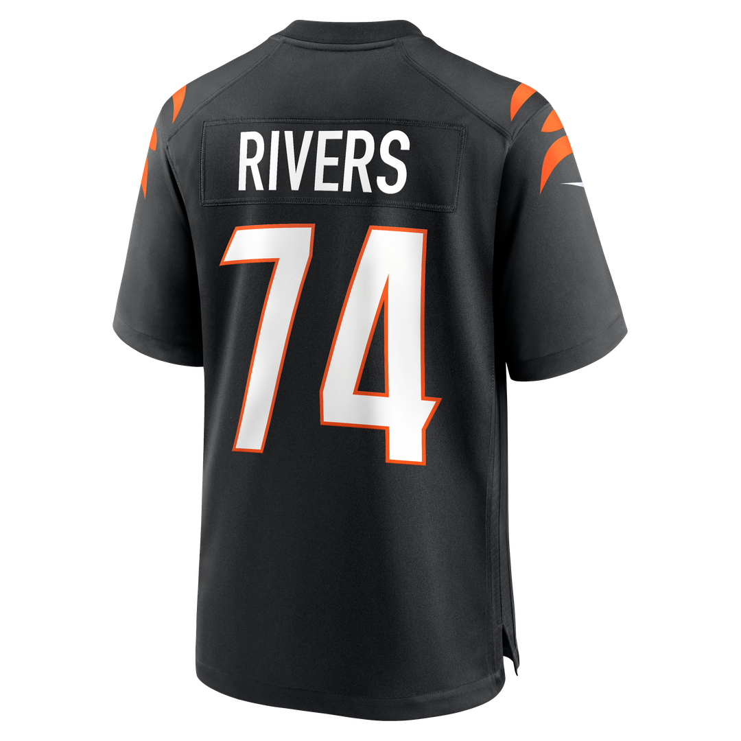 Jalen Rivers Cincinnati Bengals Game Jersey - Black