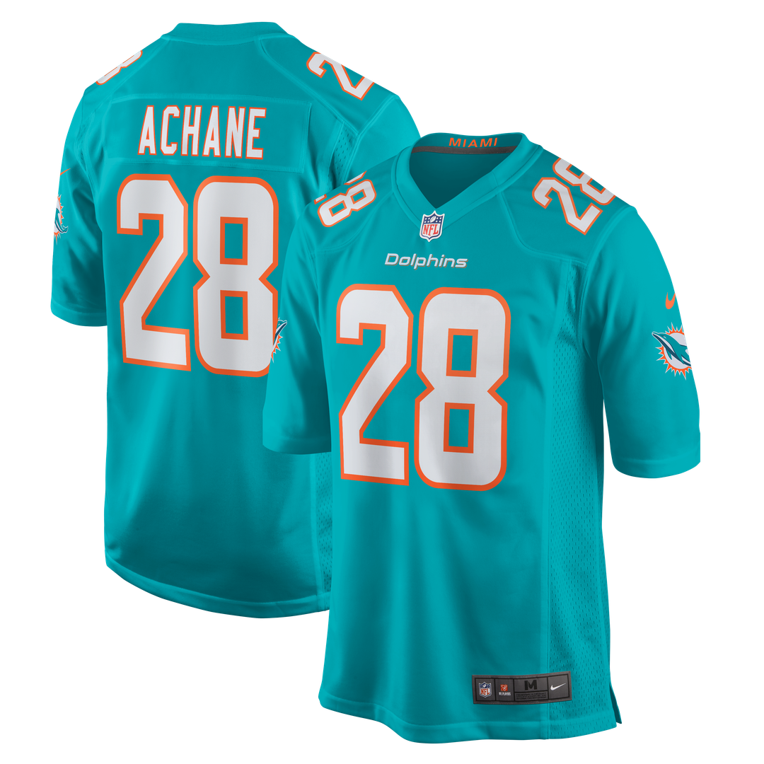De'Von Achane Miami Dolphins Game Jersey - Aqua