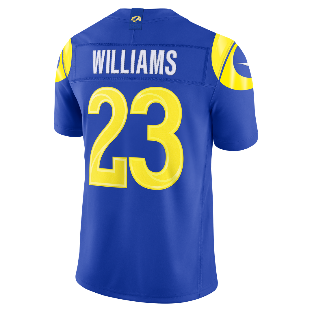 Kyren Williams Los Angeles Rams Vapor F.U.S.E. Stitched Limited Jersey - Royal Blue