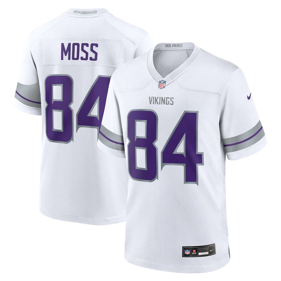 Randy Moss Minnesota Vikings Alternate Game Jersey - White