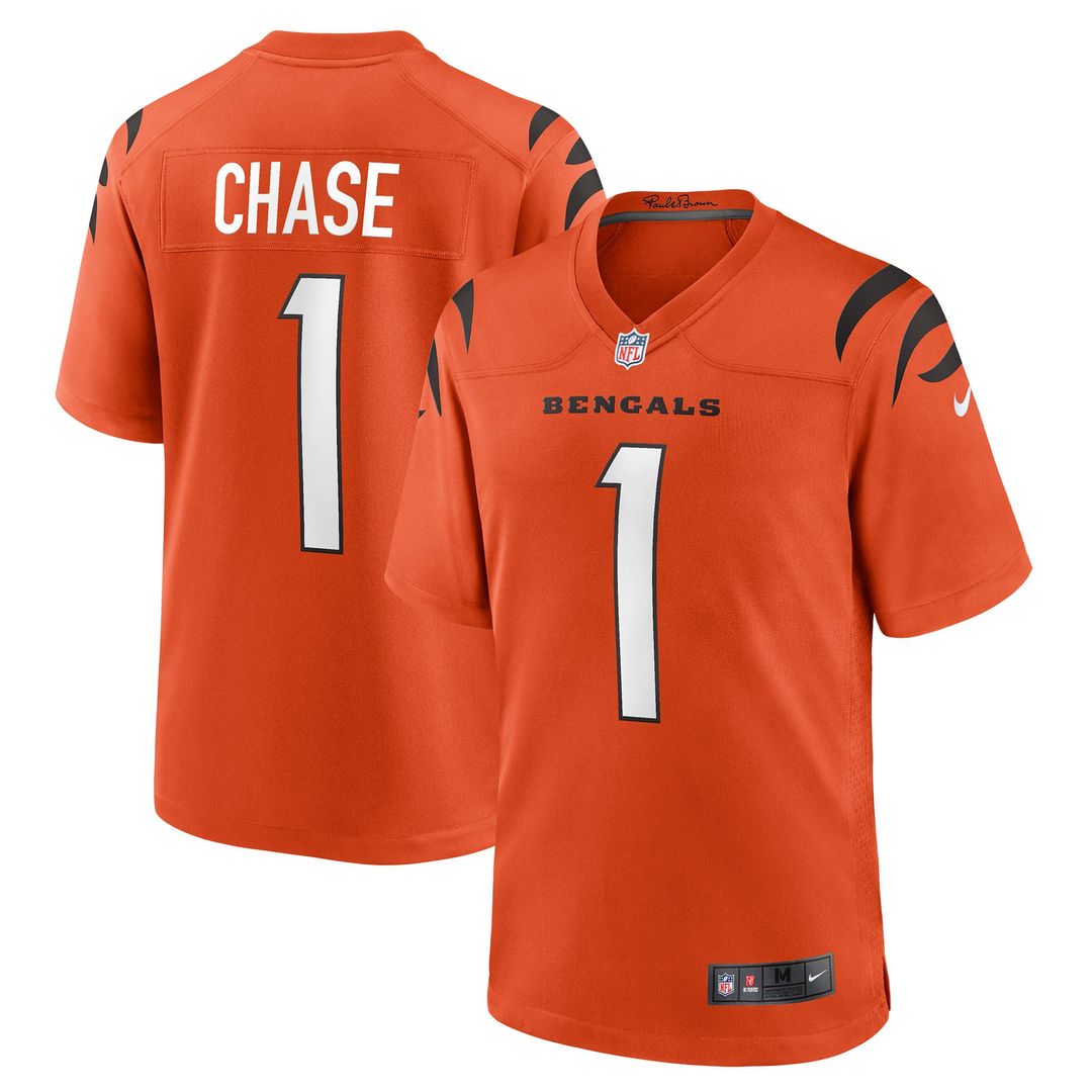 Ja'Marr Chase Cincinnati Bengals Game Jersey - Black