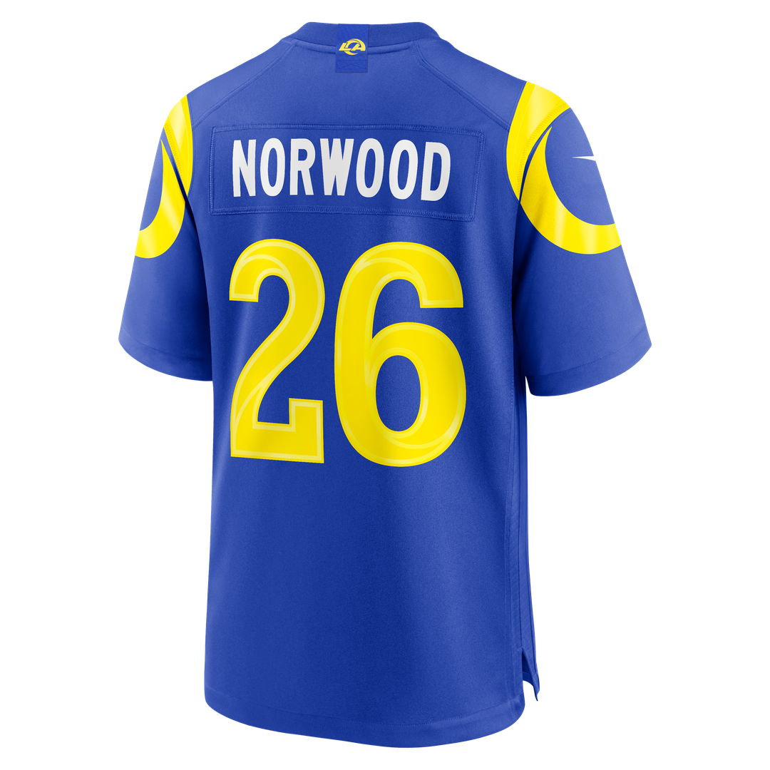 Drey Norwood Los Angeles Rams Game Jersey - Royal Blue