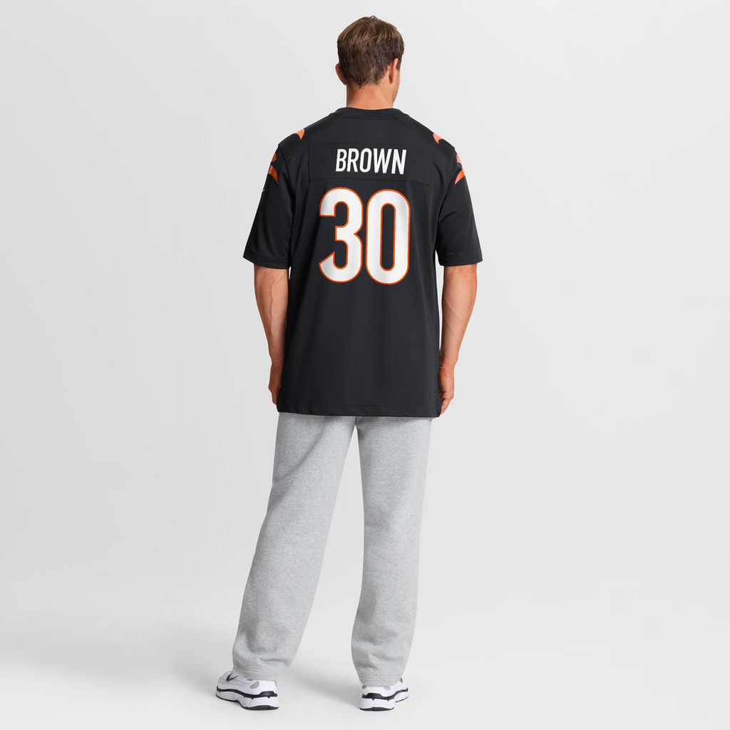 Chase Brown Cincinnati Bengals Game Jersey - Black