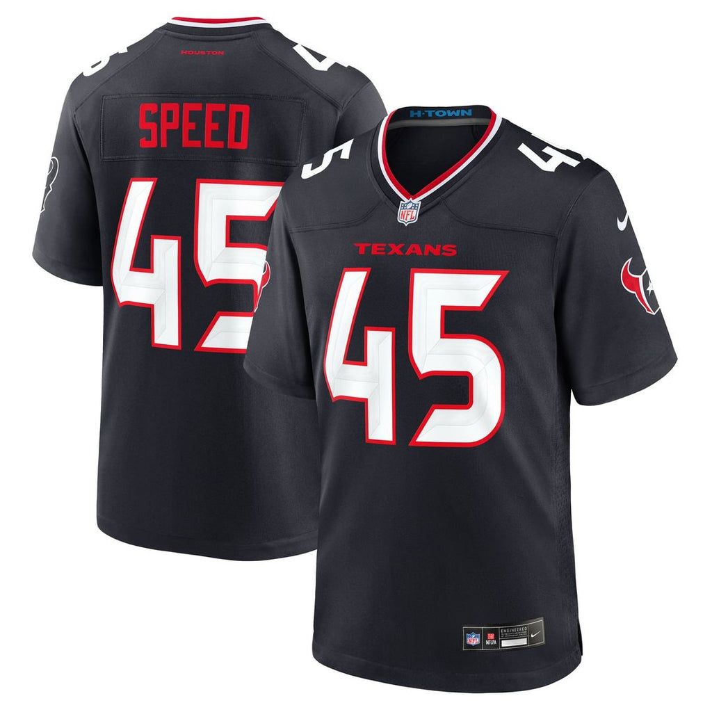 E.J. Speed Houston Texans Game Jersey - Navy