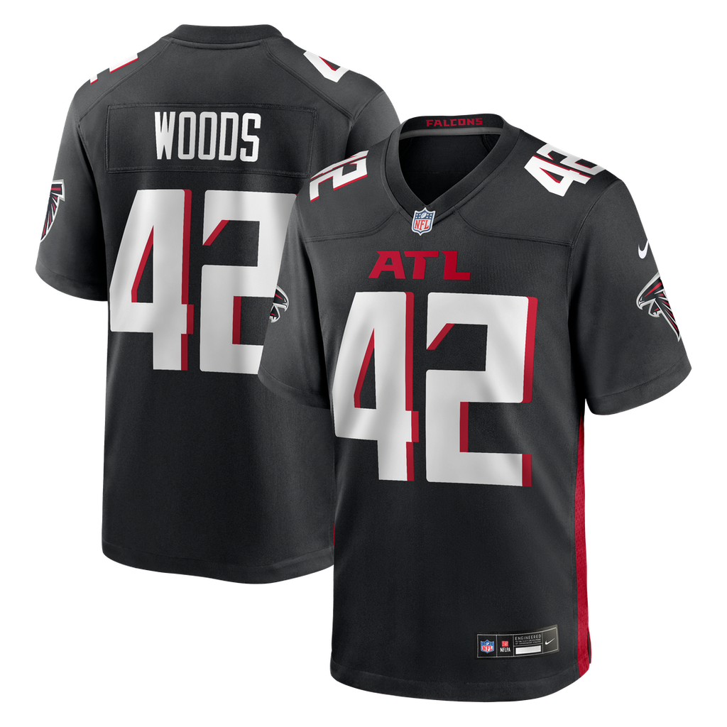 Josh Woods Atlanta Falcons Game Jersey - Black