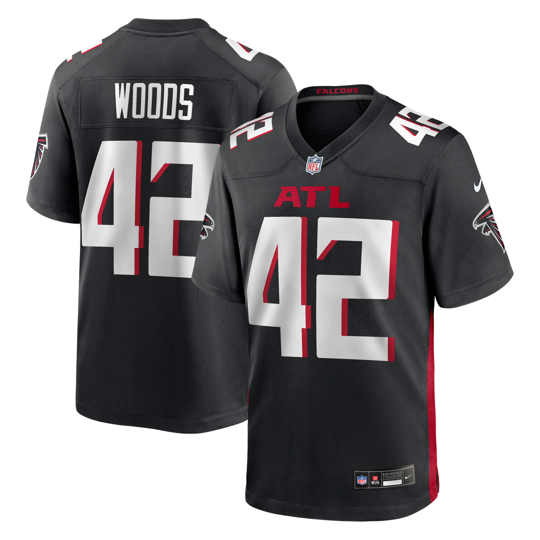 Josh Woods Atlanta Falcons Game Jersey - Black