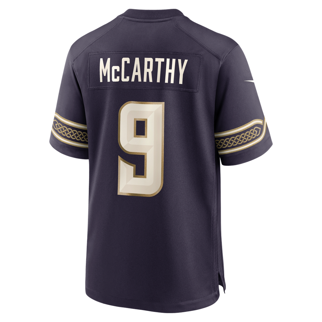 J.J McCarthy Minnesota Vikings 2026 Rivalries Collection Game Jersey - Purple