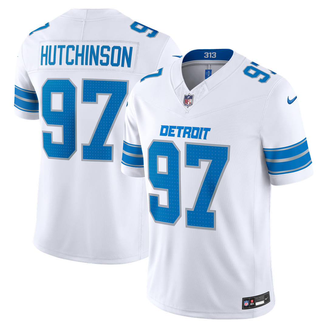 Aidan Hutchinson Detroit Lions Vapor F.U.S.E. Stitched Limited Jersey - Blue