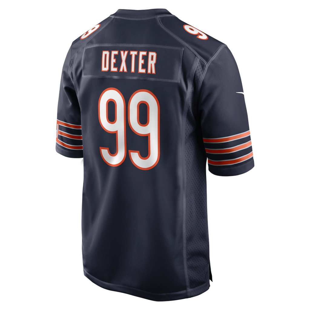 Gervon Dexter Sr Chicago Bears Game Jersey - Navy