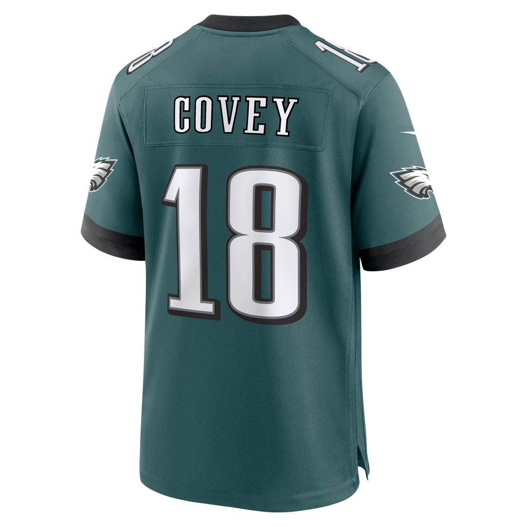 Britain Covey Philadelphia Eagles Game Jersey - Midnight Green