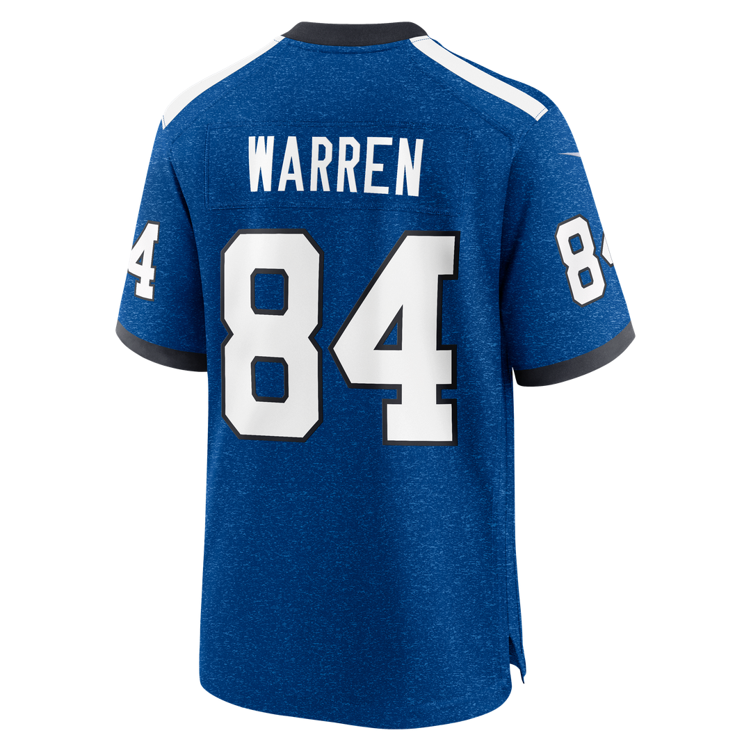 Tyler Warren Indianapolis Colts Alternate 2 Indiana Nights Game Jersey - Heather Royal