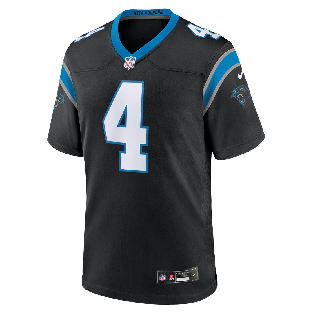 Tetairoa McMillan Carolina Panthers Game Jersey - Black