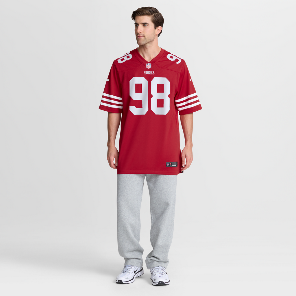 Mykel Williams San Francisco 49ers Game Jersey - Scarlet