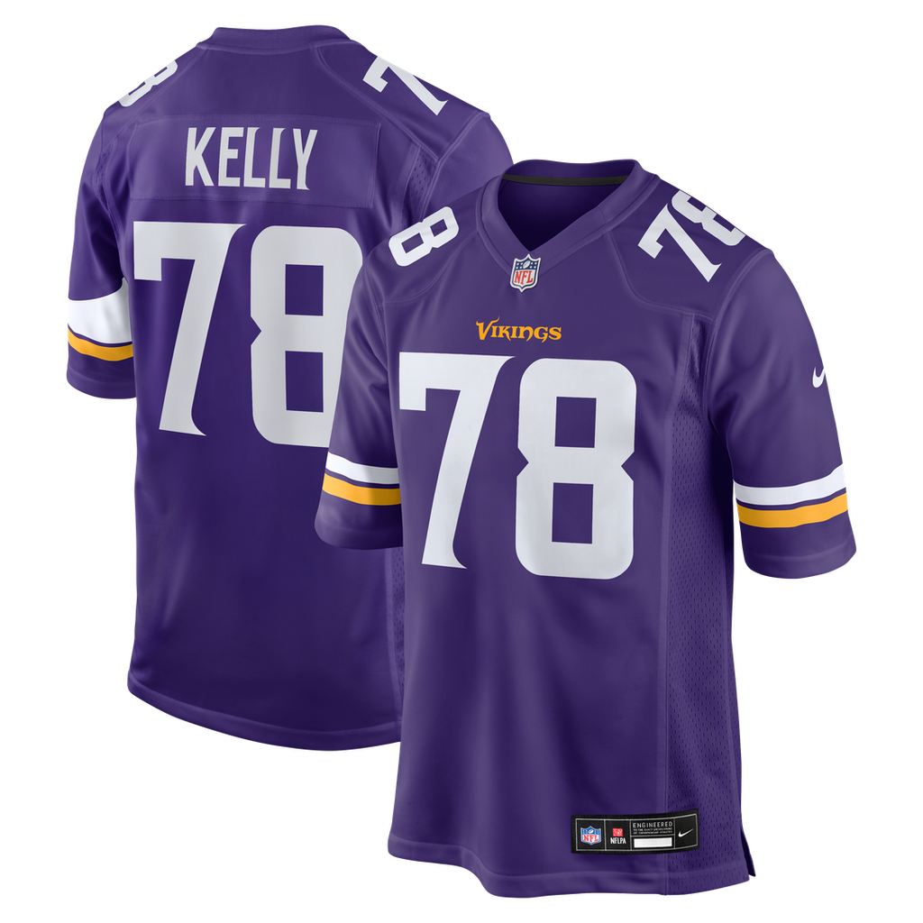 Ryan Kelly Minnesota Vikings Game Jersey - Purple