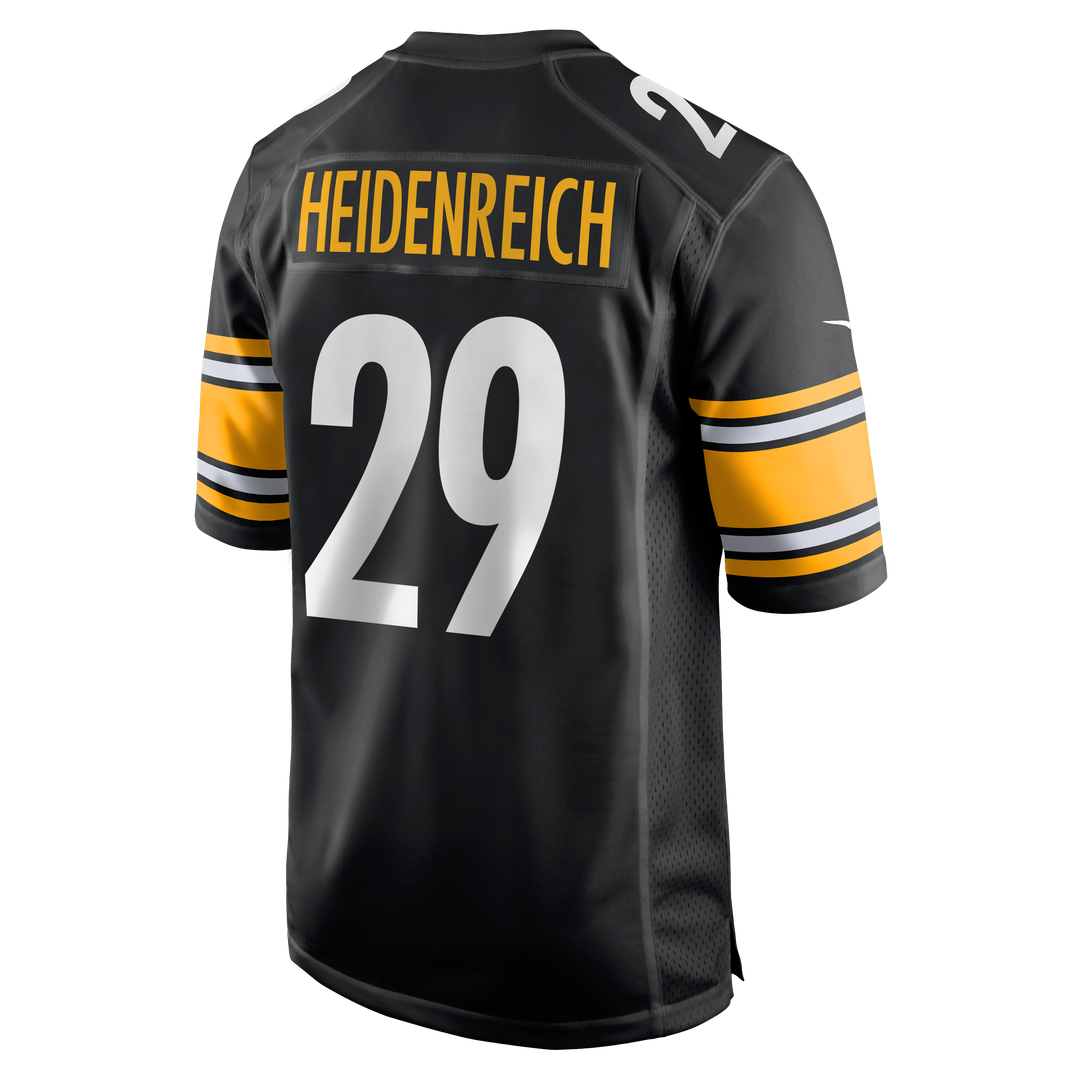Eli Heidenreich Pittsburgh Steelers Game Jersey - Black