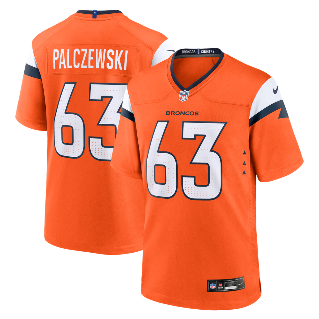 Alex Palczewski Denver Broncos Game Jersey - Orange