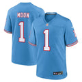 Warren Moon Tennessee Titans Alternate Game Jersey - Light Blue