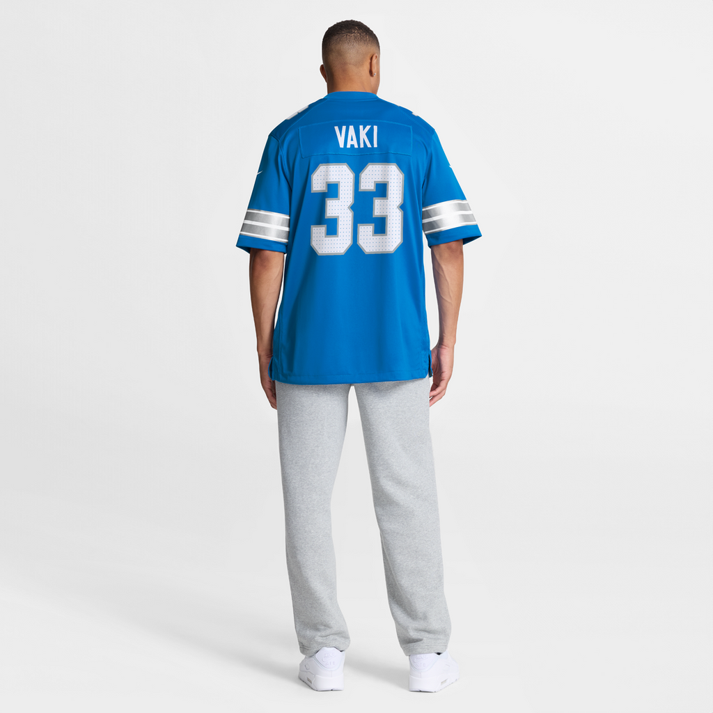 Sione Vaki Detroit Lions Game Jersey - Blue