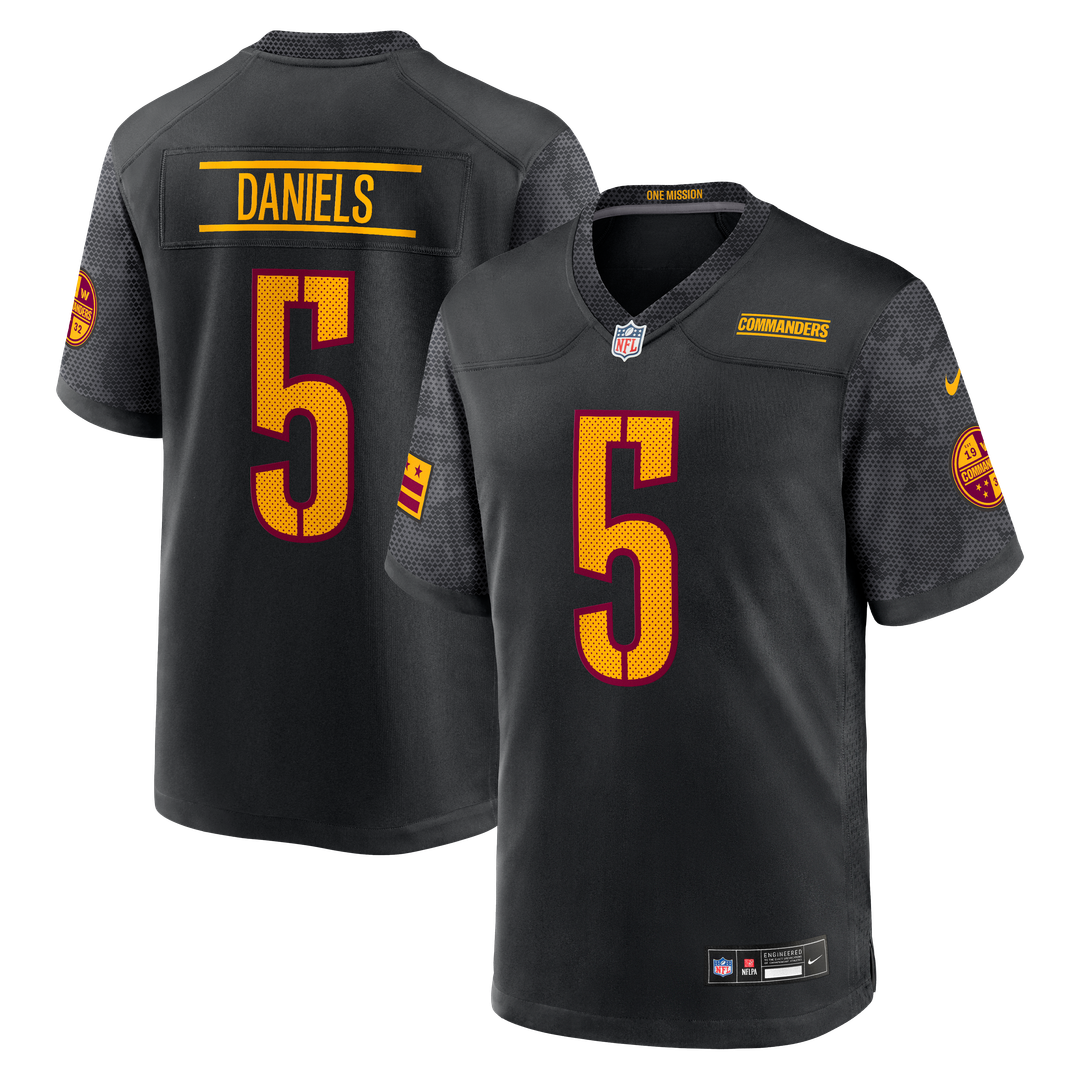 Jayden Daniels Washington Commanders Game Jersey - Burgundy