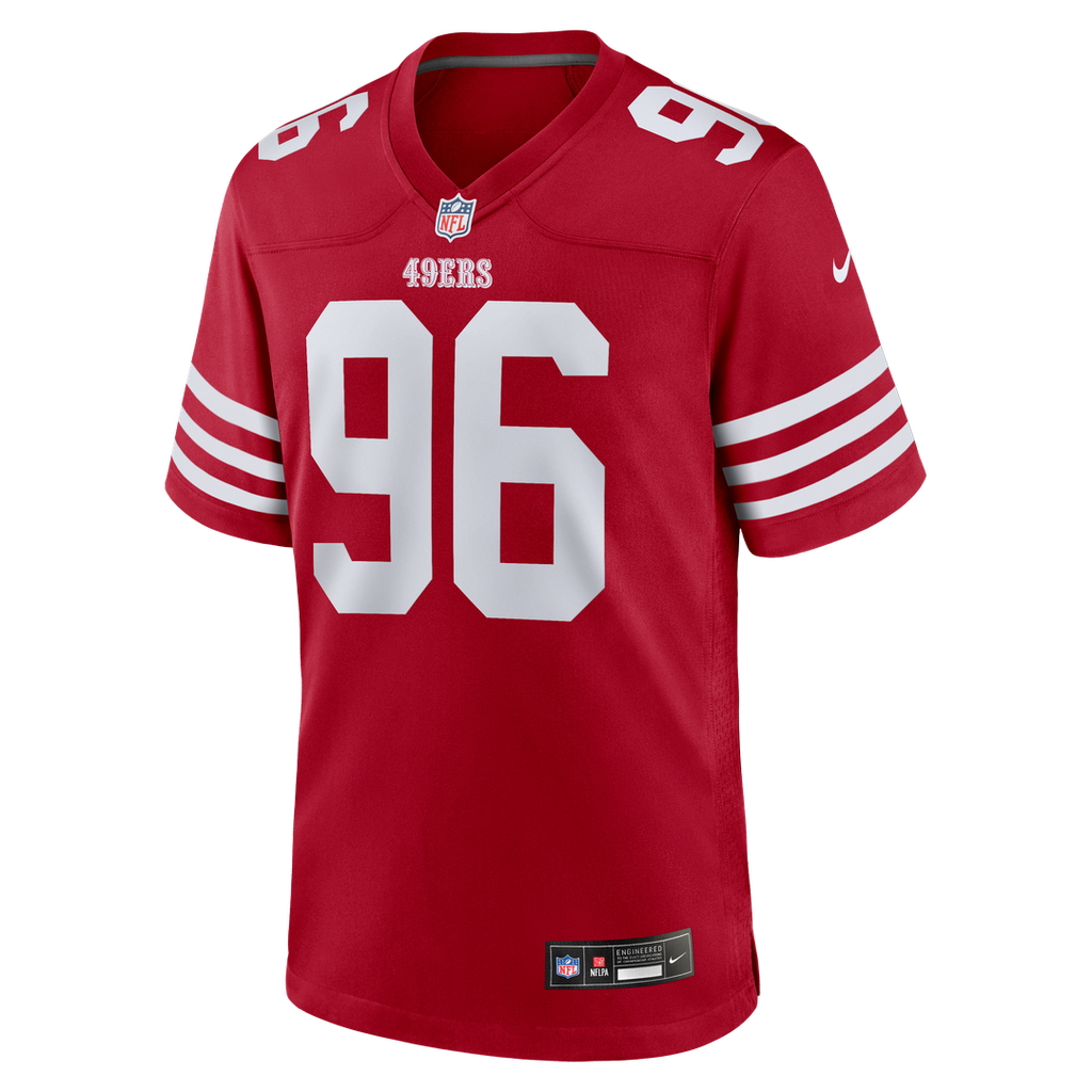 Jordan Jefferson San Francisco 49ers Game Jersey - Scarlet