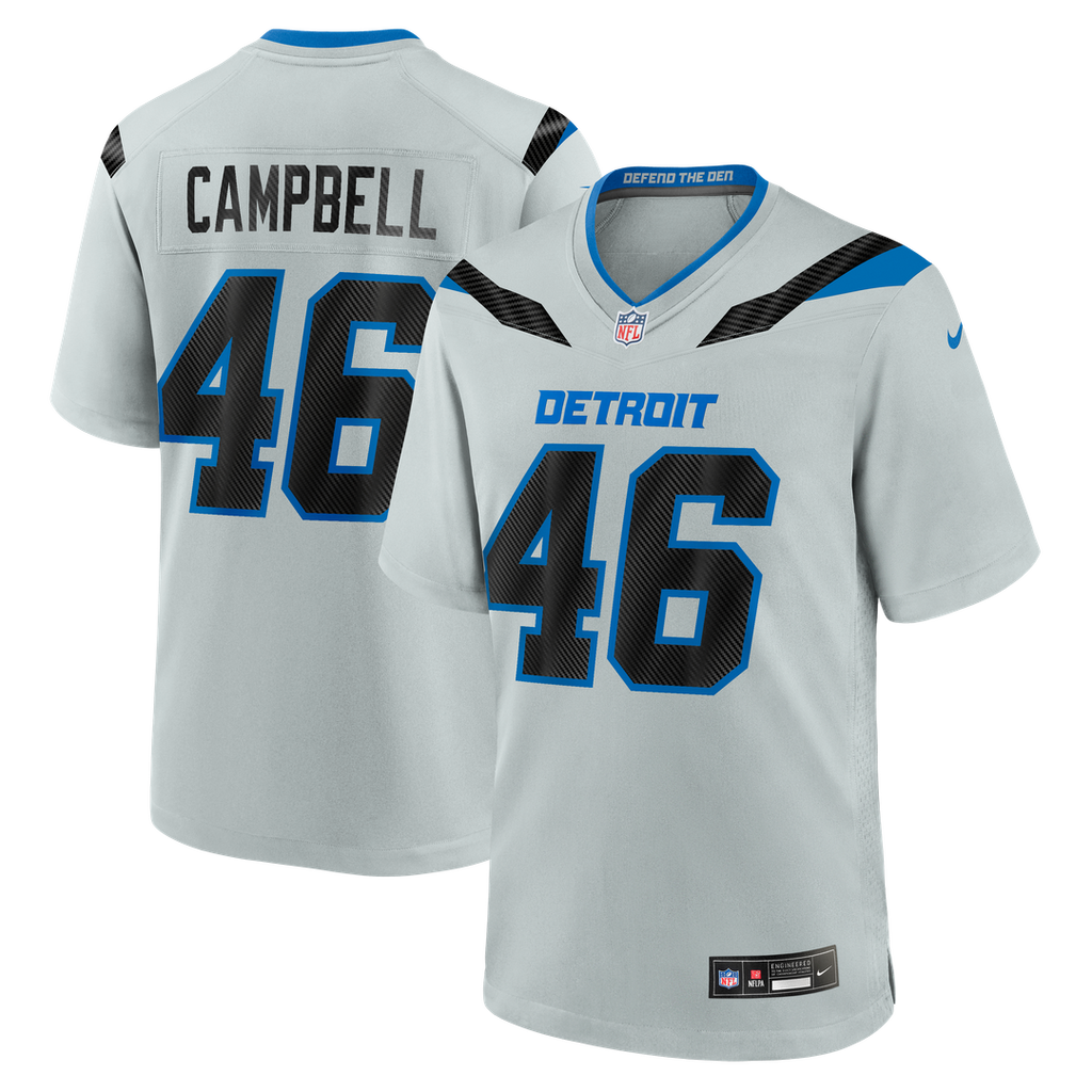 Jack Campbell Detroit Lions 2026 Rivalries Collection Game Jersey - Silver