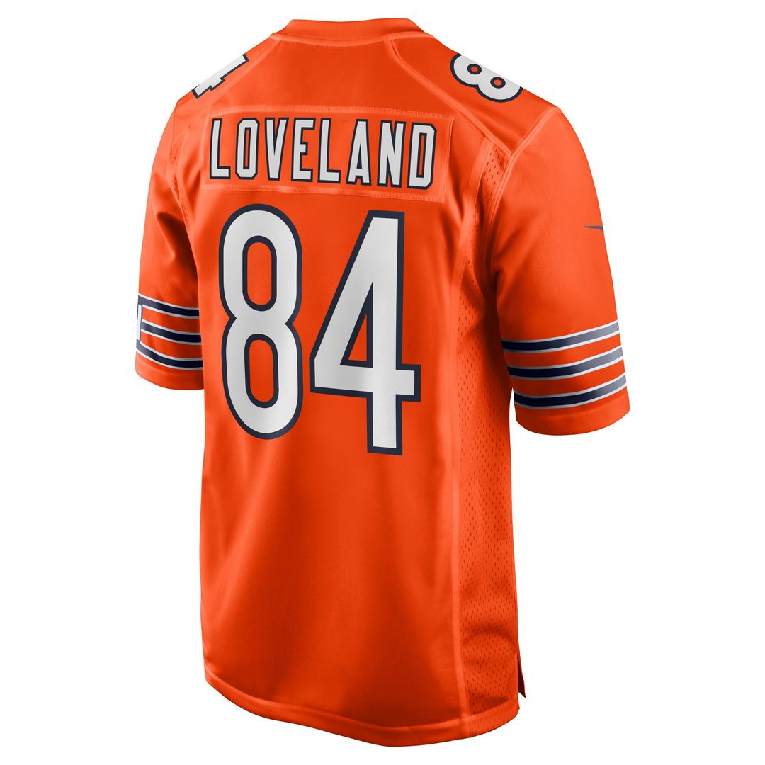 Colston Loveland Chicago Bears Alternate Game Jersey - Orange