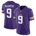 J.J. McCarthy Minnesota Vikings Vapor F.U.S.E. Stitched Limited Jersey - Purple