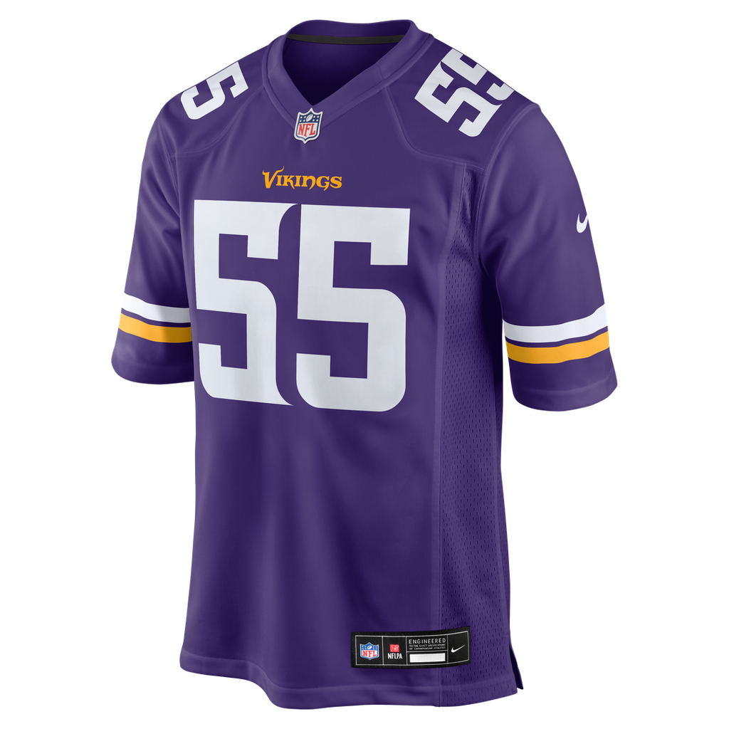 Eric Wilson Minnesota Vikings Game Jersey - Purple