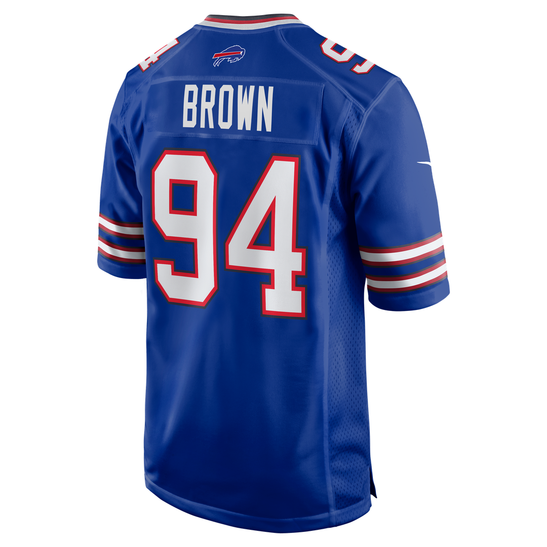 Andrew Brown Buffalo Bills Game Jersey - Royal Blue
